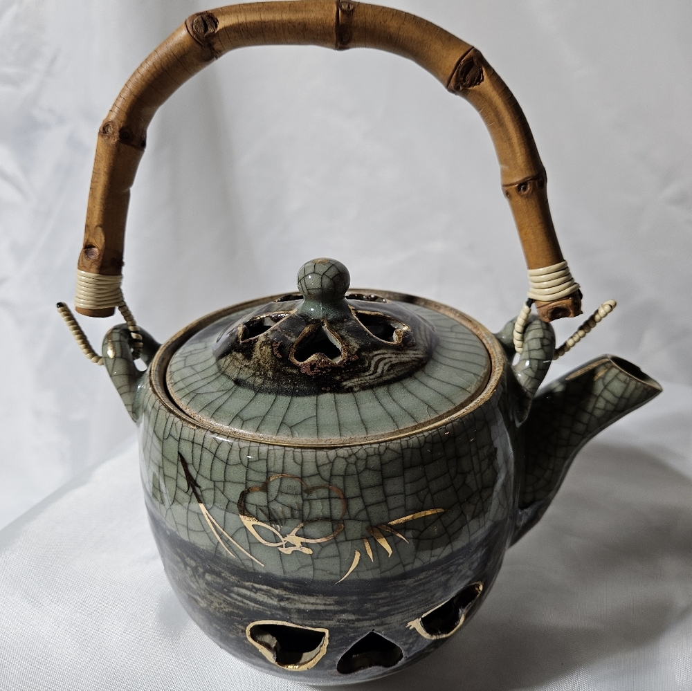 Vintage 1940's Otagiri Somayaki (Somaware) Japanese Tea Set - Picture 3 of 10